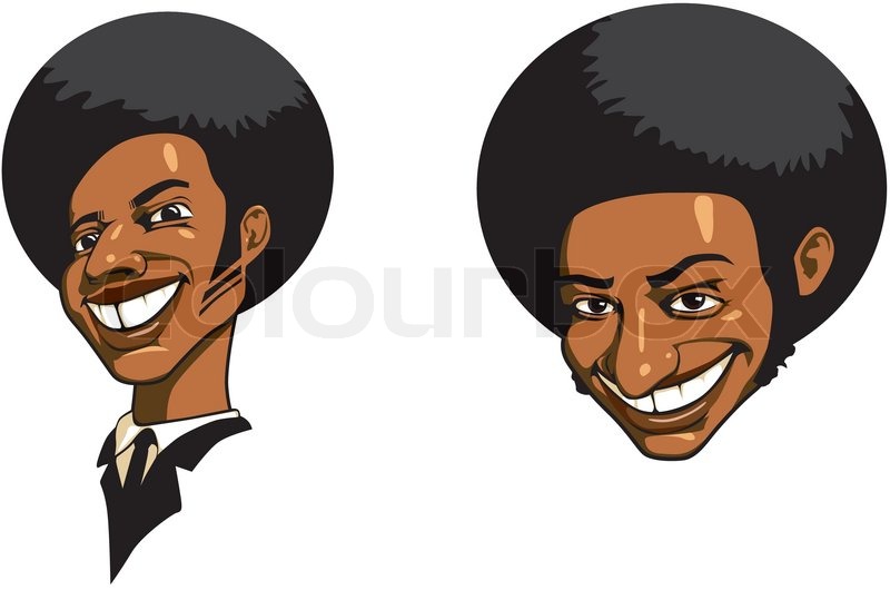 Two Portraits Of Black Men Laughing Stock Vector Colourbox 800x530 Two Portraits Of Black Men Laughing Stock Vector Colourbox
