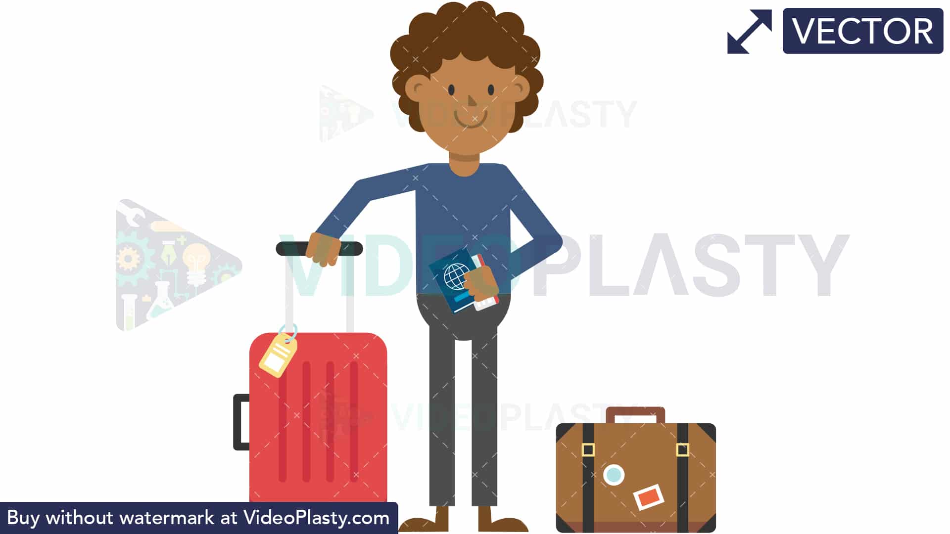 Black Man Traveling With Luggage 1920x1080 Black Man Traveling With Luggage