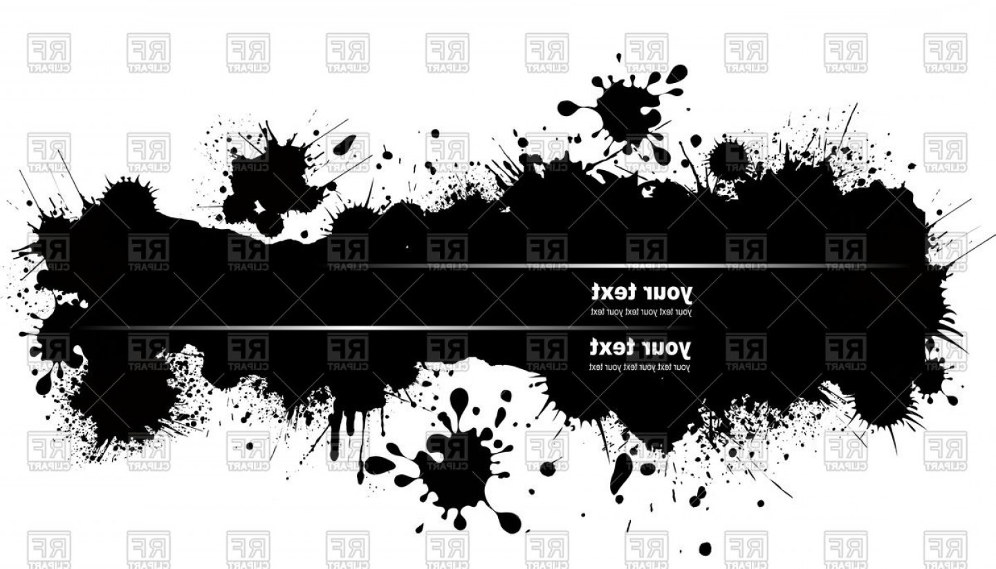 Grunge Blots Banner Black Paint Splatter Vector Clipart Soidergi 1440x823 Grunge Blots Banner Black Paint Splatter Vector Clipart Soidergi