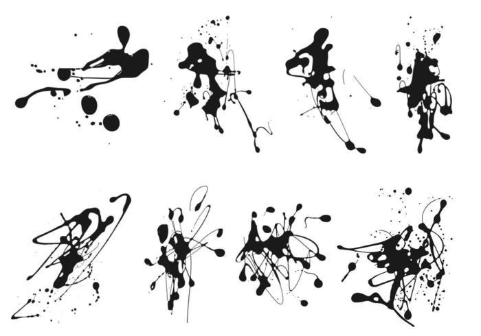 Black Paint Splatter Vector at Vectorified.com | Collection of Black