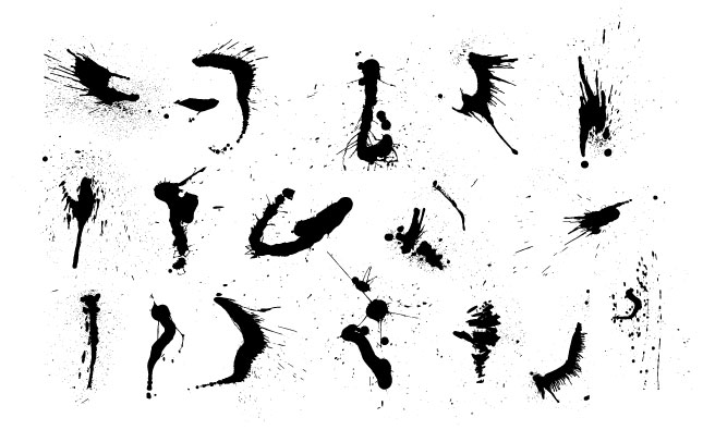 Paint Splatters Vector Pack For Adobe Illustrator 645x395 Paint Splatters Vector Pack For Adobe Illustrator