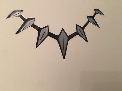 400x300 Large Silver Black Panther Wakanda T'challa Necklace Custom Car