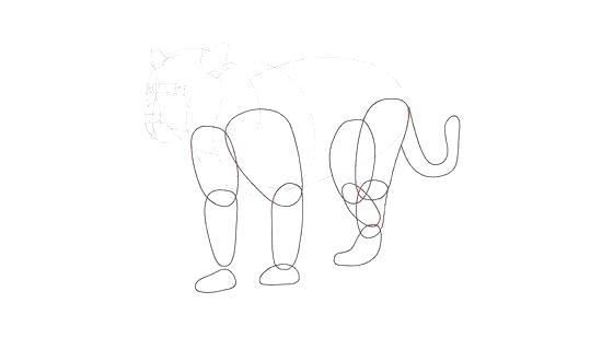 550x309 Simple Black Panther Cartoon Drawing