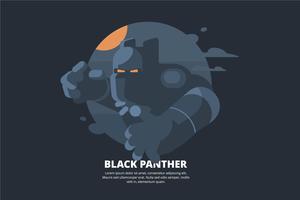 300x200 Black Panther Free Vector Art