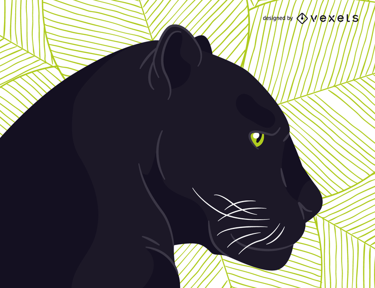 741x570 Black Panther Vector