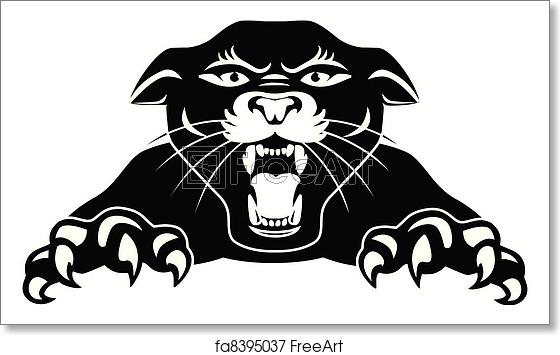 560x355 Free Art Print Of Black Panther Vector Illustration Of Black
