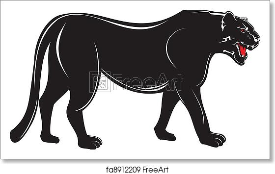 560x355 Free Art Print Of Panther Vector Image Black Panther Freeart