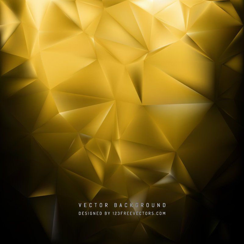 800x800 Black Yellow Polygon Pattern Background Free Vectors Polygon