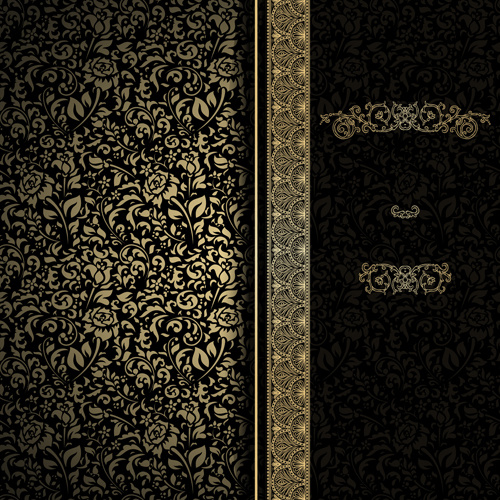 500x500 Black Pattern Vintage Backgrounds Vector Free Vector