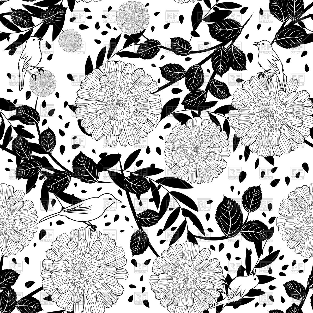 Seamless Textile Floral Pattern Vector Image Of Backgrounds 1200x1200 Seamless Textile Floral Pattern Vector Image Of Backgrounds