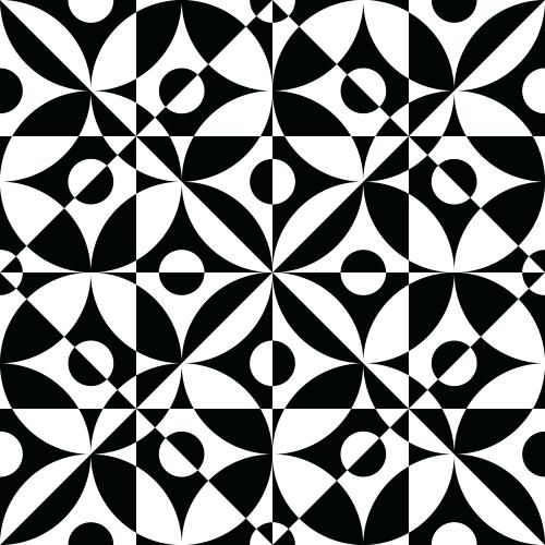 Black And White Geometric 500x500 Black And White Geometric