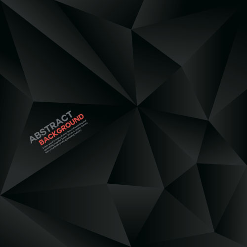 500x500 Black Polygon Abstract Background Vector Free Download