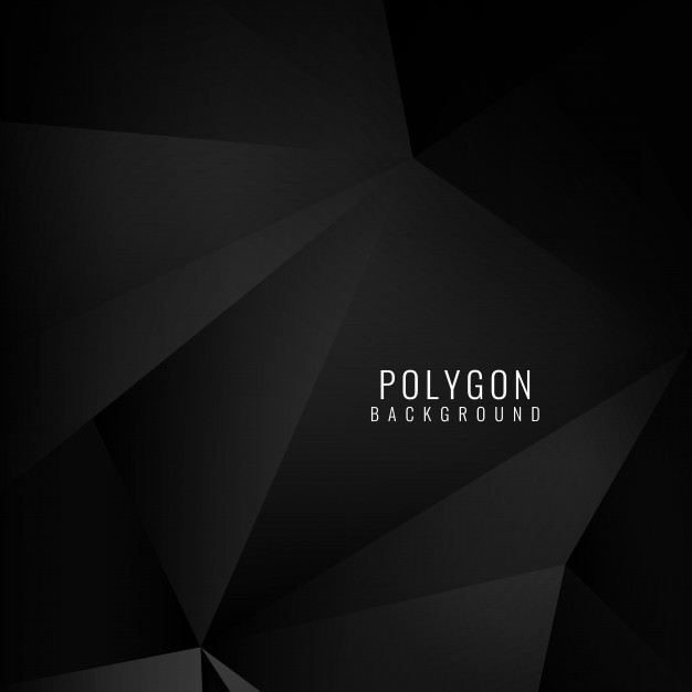 626x626 Polygonal Background, Black Color Vector Free Download