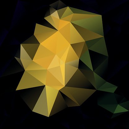 416x416 Vector Yellow Green Black Polygon Background Premium Clipart