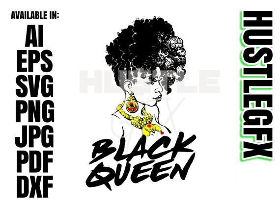 570x428 Black Queen Vector Etsy