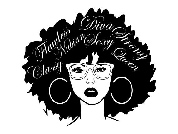 570x429 Afro Woman Nubian Princess Black Queen Hair Beautiful Etsy