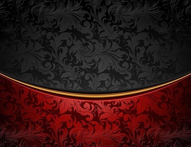 629x486 Free Vintage Red Black Floral Background Vector Free Web