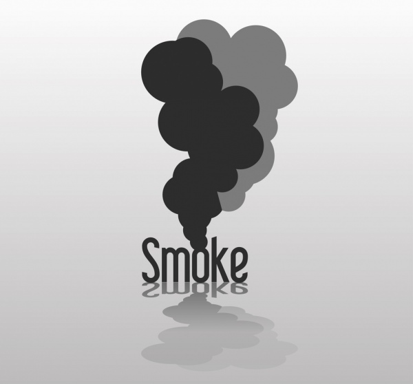 600x558 Smoking Background Black Smoke Text Reflection Design Free