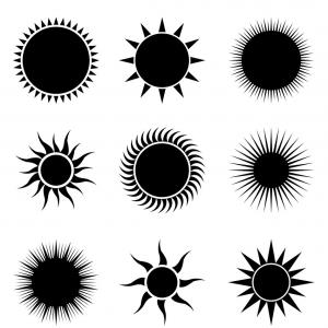 Black Silhouette Of Sun Icons Vector Catchsplace 300x300 Black Silhouette Of Sun Icons Vector Catchsplace