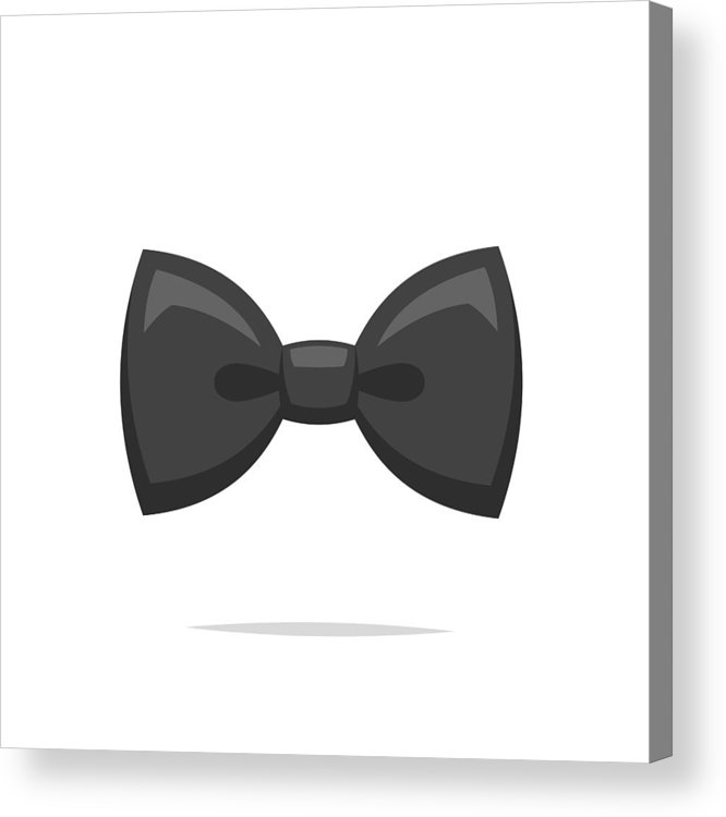 666x750 Bow Tie Vector Isolated Acrylic Print