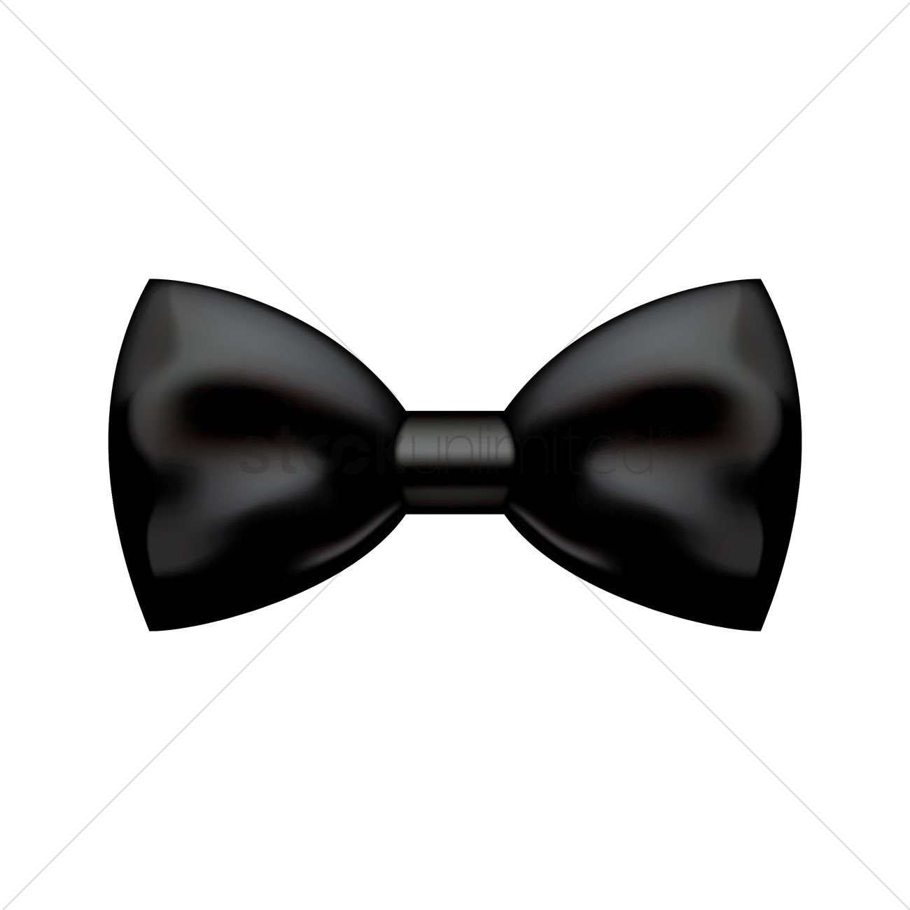 1300x1300 Black Bow Tie Vector Image