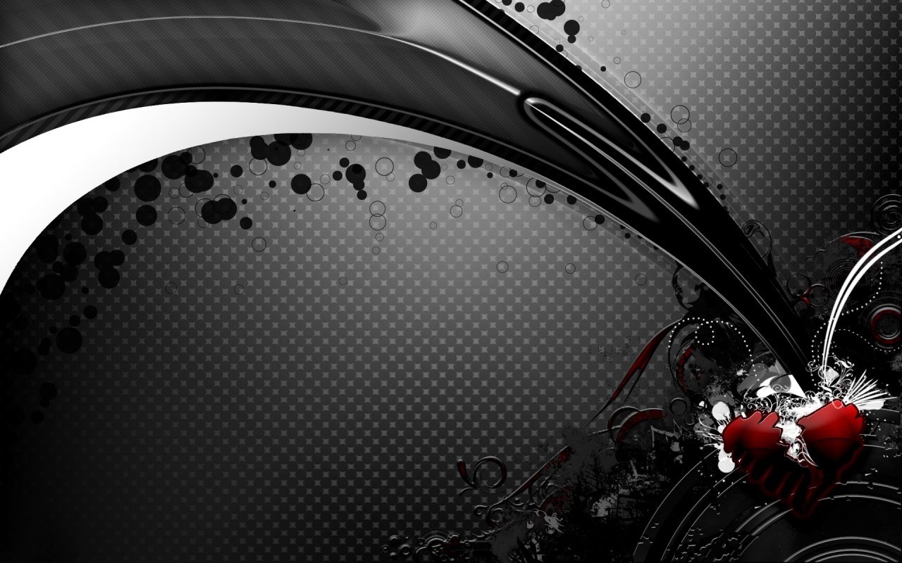 1280x800 Black Rainbow Vector Wallpaper