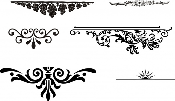 600x347 Black And White Free Vector Download