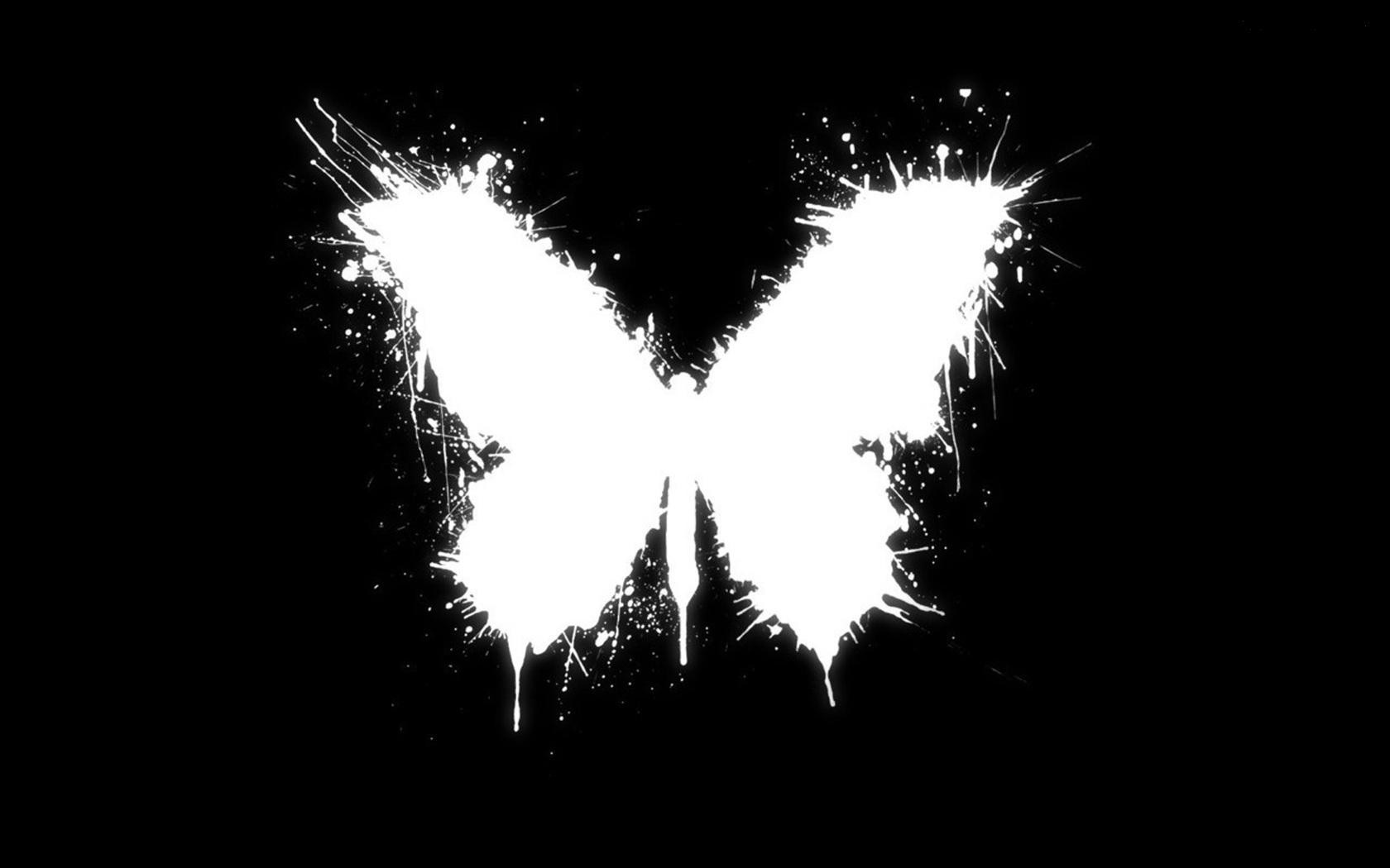 1680x1050 Butterfly Black Vector Design Hd Wallpapers Hd Wallpapers