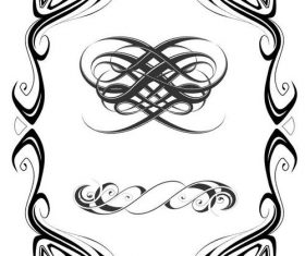 280x235 Angle Borders Black Vector Free Download