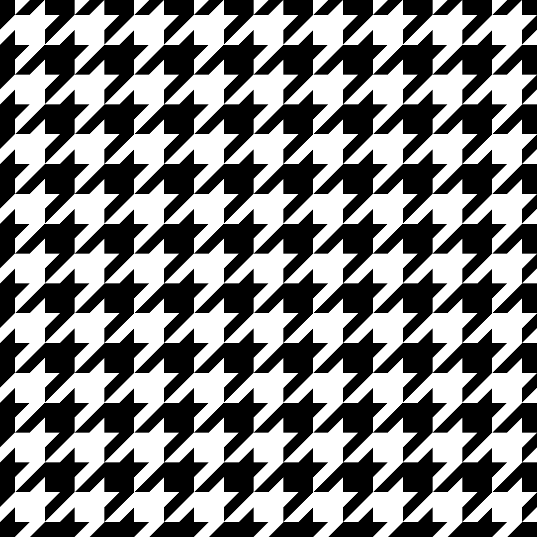 1080x1080 Houndstooth Vector Pattern