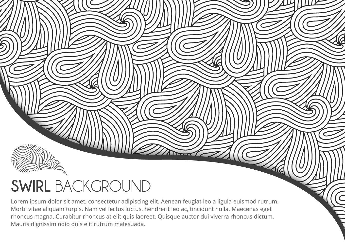 1400x980 Retro Swirl Background Vector Free Graphic, Design Elements