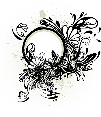 350x406 The Trend Of Black And White Pattern Vector Graphic Graphic Hive