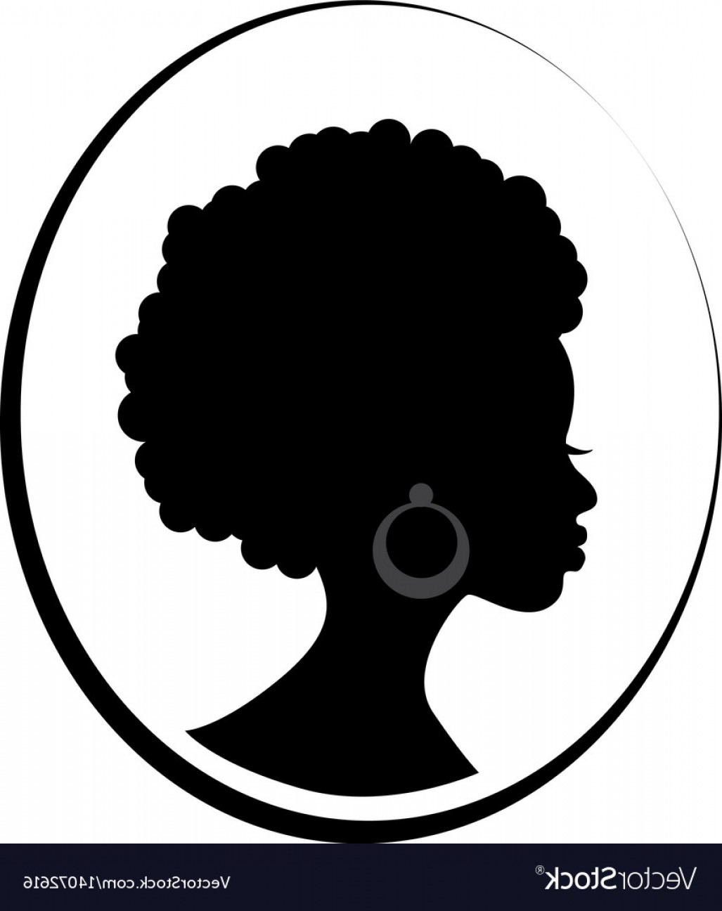 Black Woman Silhouette Vector at Vectorified.com | Collection of Black ...