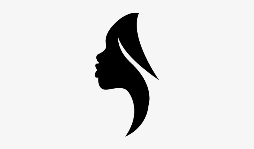 820x481 Side View Woman Silhouette Vector