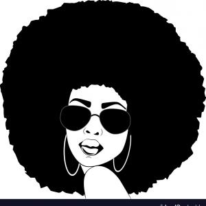 Black Woman Silhouette Vector at Vectorified.com | Collection of Black ...