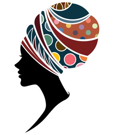 381x450 Illustration Vector Of African Women Silhouette Fashion Models