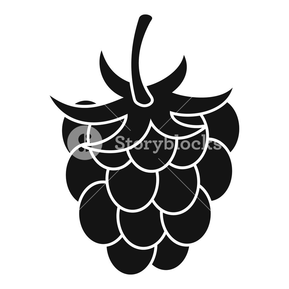 1000x1000 Raspberry Or Blackberry Icon Simple Illustration Of Raspberry