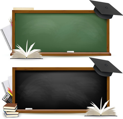 486x471 School Blackboard Design Vector Background Free Vector