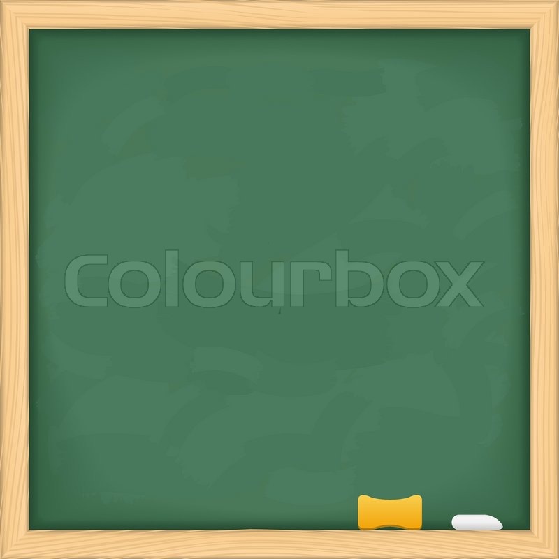 Blank Green Blackboard, Vector Stock Vector Colourbox 800x800 Blank Green Blackboard, Vector Stock Vector Colourbox