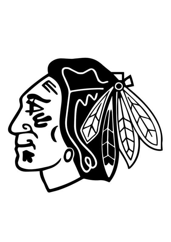 564x798 Blackhawks Logo Silhouette