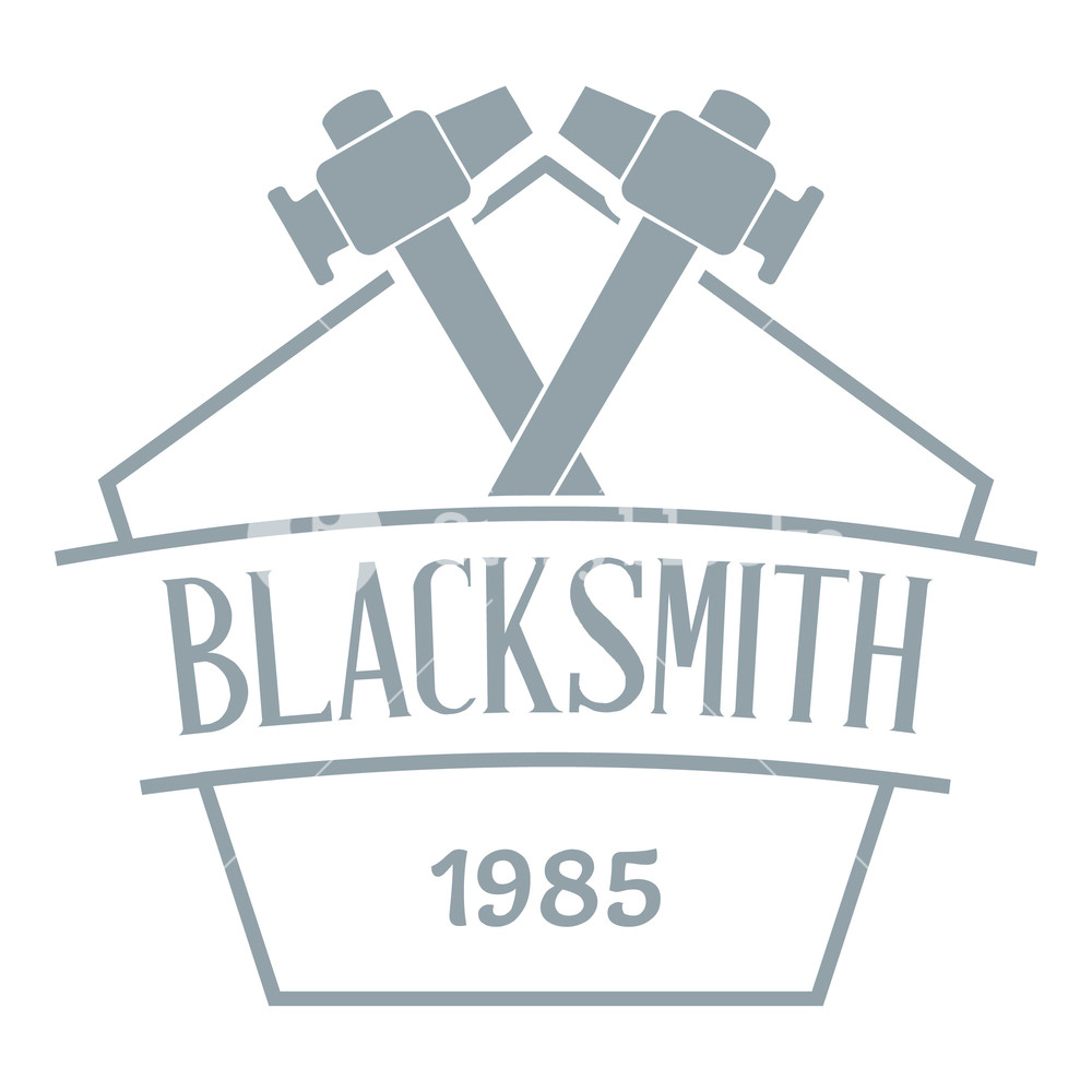 1000x1000 Hammer Blacksmith Logo Simple Illustration Of Hammer Blacksmith