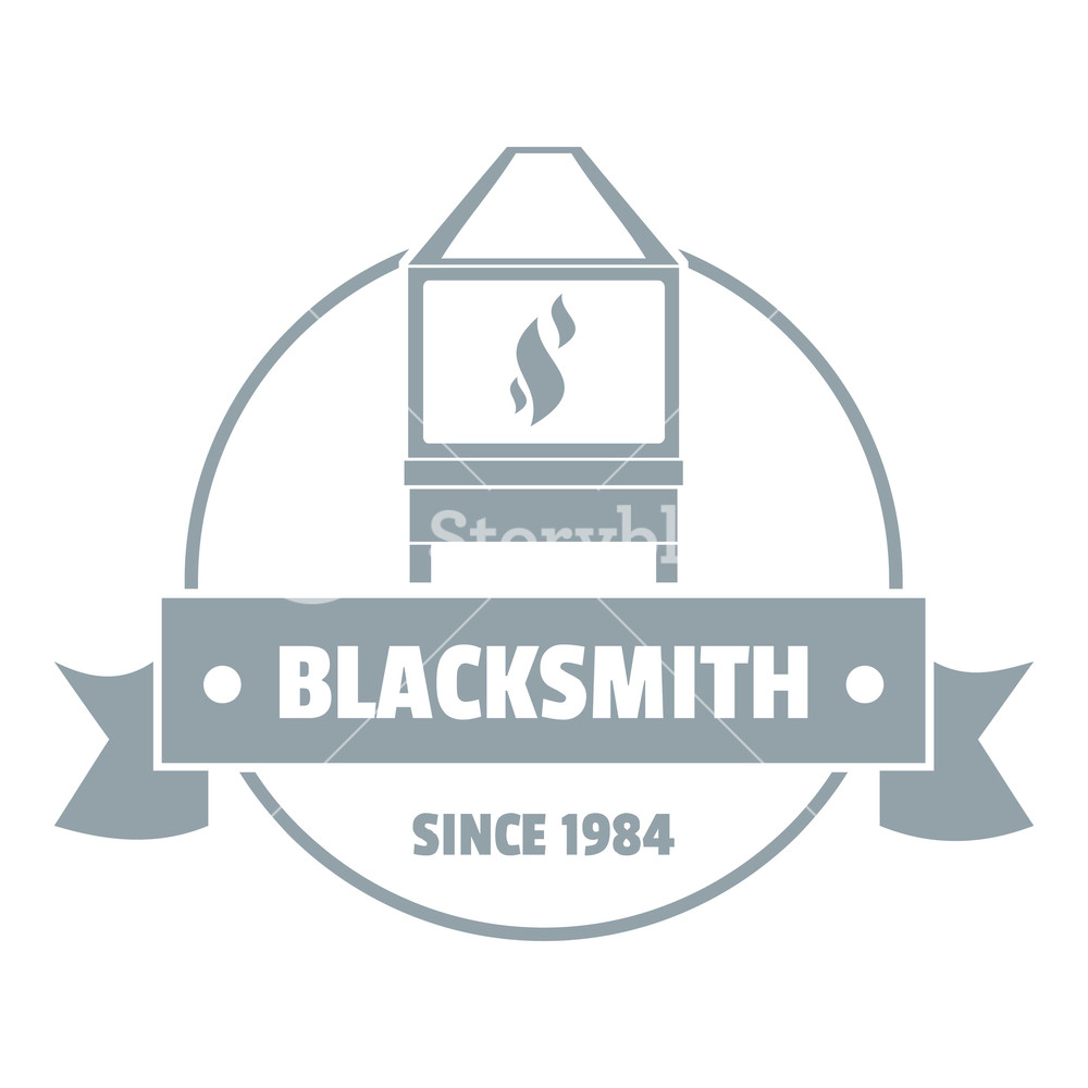 1000x1000 Retro Blacksmith Logo Simple Illustration Of Retro Blacksmith