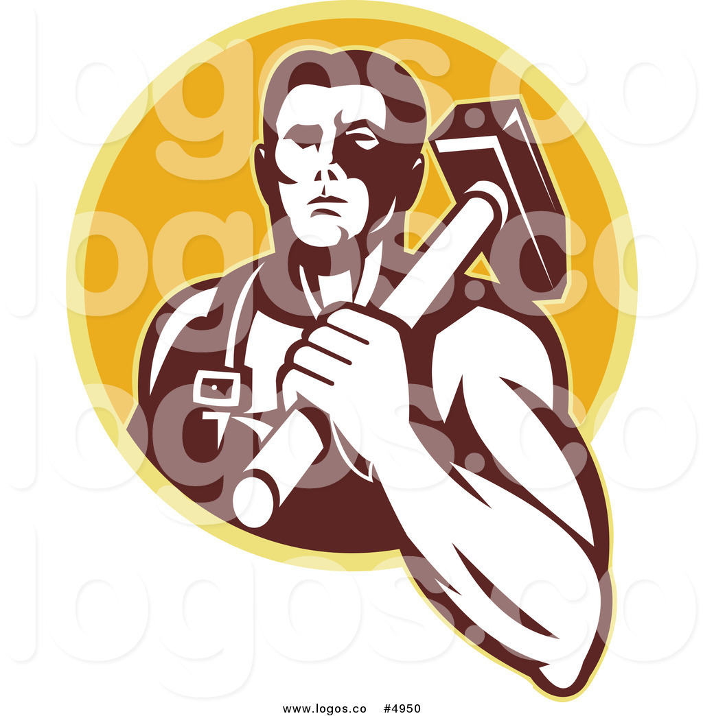 1024x1044 Royalty Free Vector Of A Blacksmith With A Hammer Logo