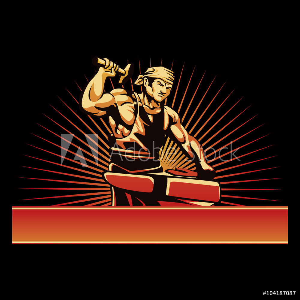 Photo Art Print Blacksmith Vector Illustration Europosters 1000x1000 Photo Art Print Blacksmith Vector Illustration Europosters