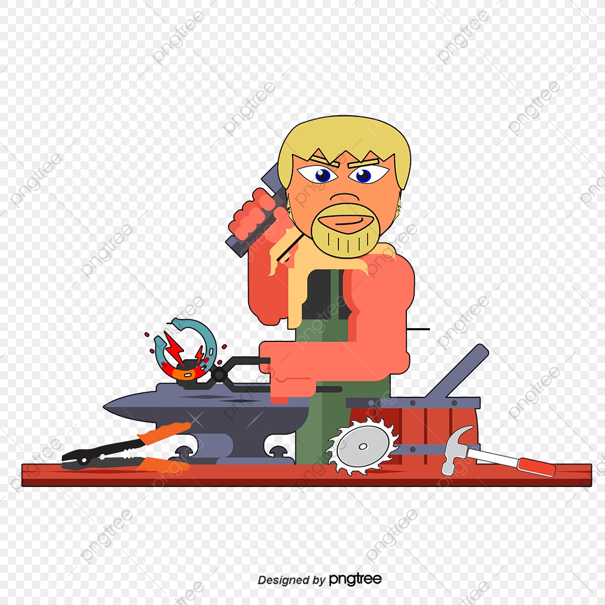 Vector Cartoon Blacksmith Workers, Cartoon Worker, Blacksmith 1200x1200 Vector Cartoon Blacksmith Workers, Cartoon Worker, Blacksmith