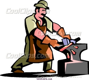 Blacksmith Vector Clip Art 300x269 Blacksmith Vector Clip Art