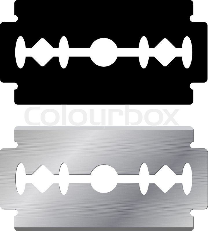 719x800 Standard Razor Blade Shape And Stock Vector Colourbox