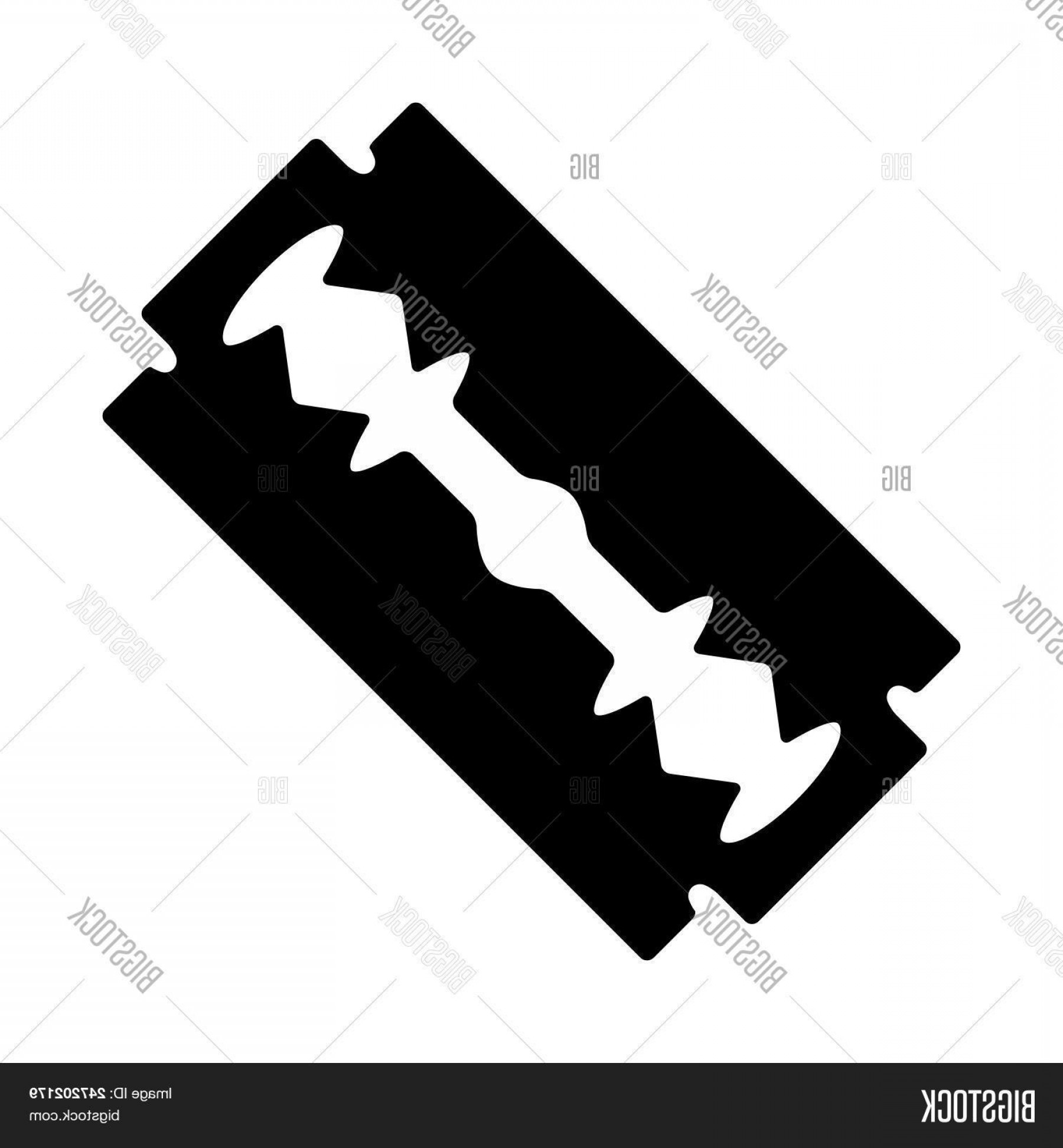 1800x1944 Stock Vector Razor Blade Silhouette Design Isolated On White