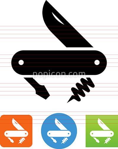 400x505 Vector Pocket Knife Icon