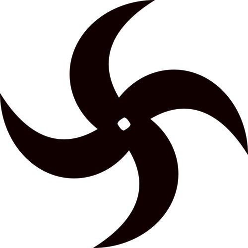 500x500 Vector Illustration Of Blender Blade Silhouette